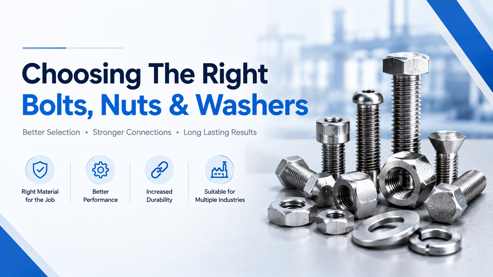 Bolts nuts screws and washers product range